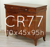 Credenza legno di noce 2 ante 2 cassetti