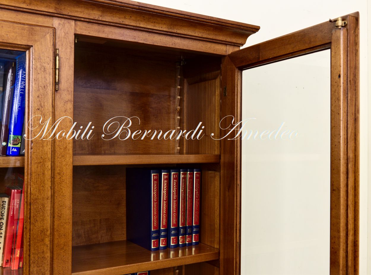 LIBRERIA IN LEGNO MASSELLO L 145 P 50 H 203 - Estea Mobili